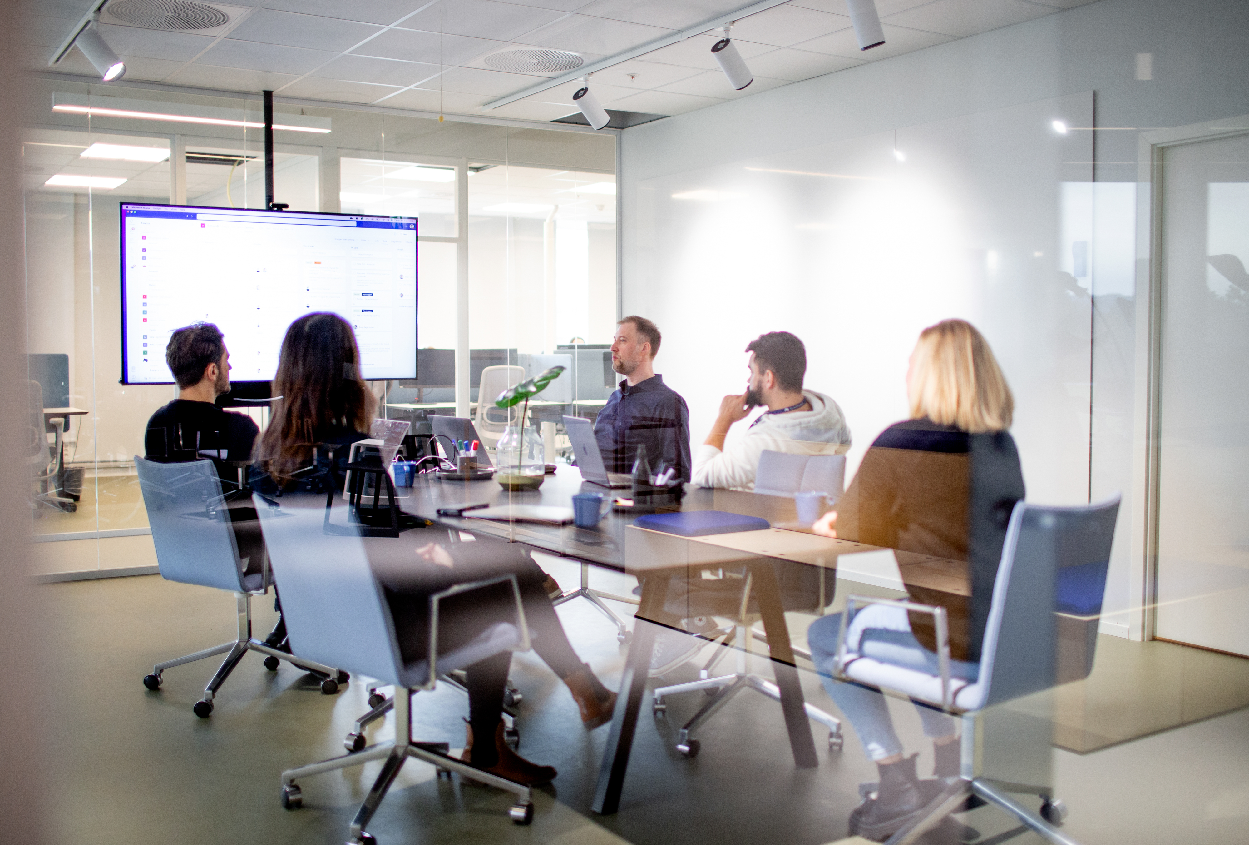 People sitting in the meeting room